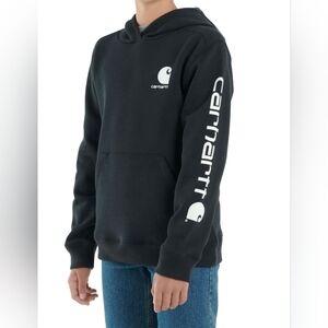 Carhartt Boys' Long-Sleeve‎ Cotton Blend Pullover Hoodie Sweatshirt